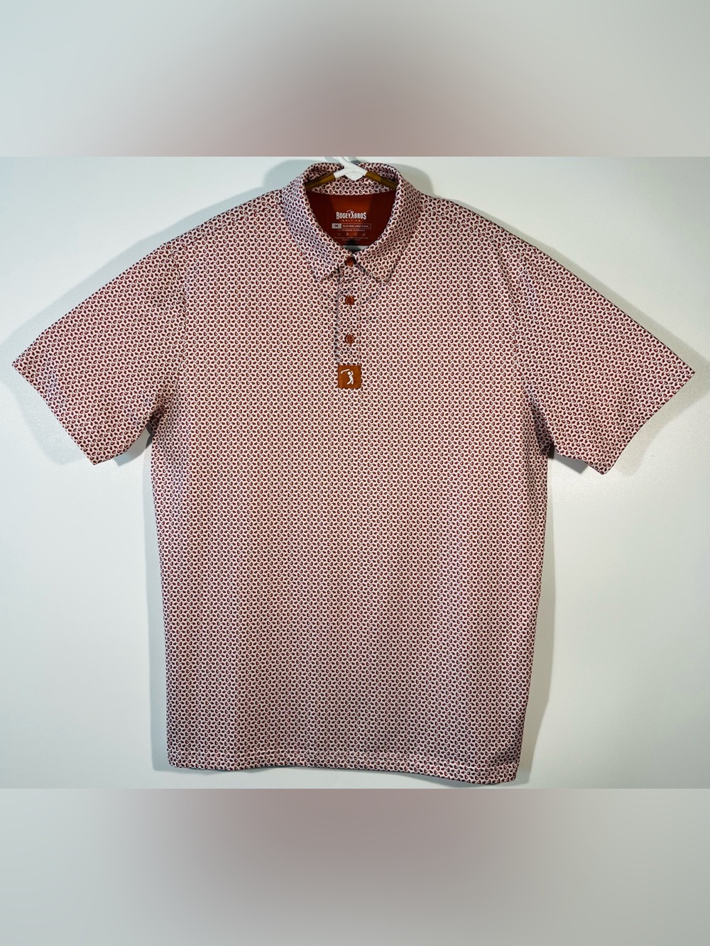 Bogey Bros Golf Get In The Hole Men’s Polo Shirt Performance Stretch Size Medium